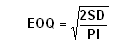Economic Order Quantity (EOQ)